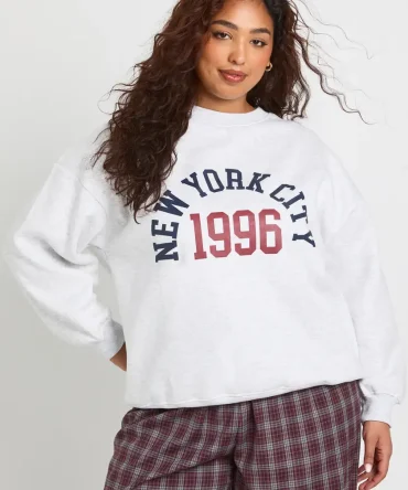 Sweat-shirt Oversize "New York City 1996" – Confort Douillet & Style Retro