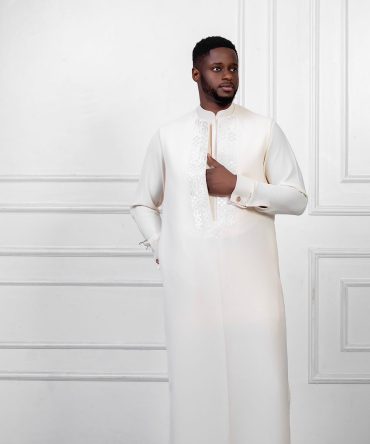 Qamis Impérial Blanc Cassé – Maison Siir